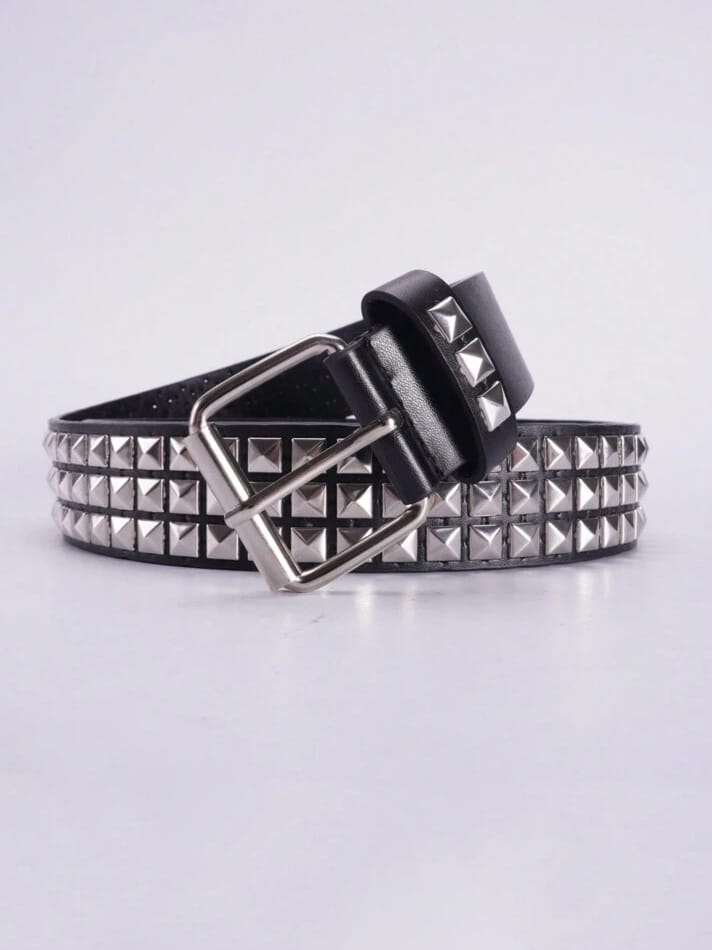 Joopzqm  Metal punk Rock Rivet Belt